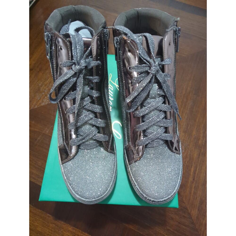 Lauren Lorraine Skippy (Pewter) Hightop Size 10 Shoe NIB